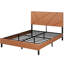 Lit plateforme carré avec rangement sous le lit, structure de lit double en métal-811753841