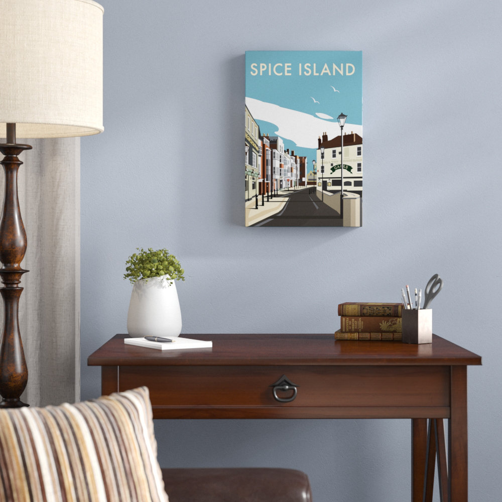 Spice Island, Portsmouth by Dave Thompson Vintage Advertisement Wrapped on Canvas