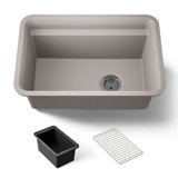 Cairn 27-1/2 in. X 18-5/16 in. X 12-5/8 in. Undermount Utility Sink