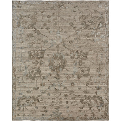 Tunley Oriental Area Rug in Brown