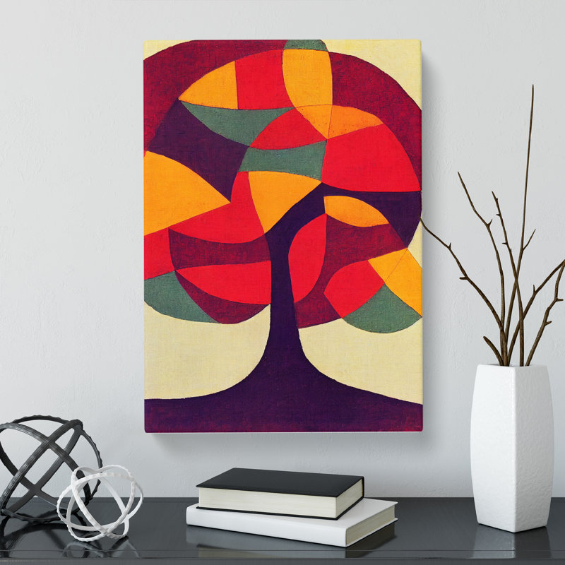 Abstract Cherry Blossom Tree - Wrapped Canvas, 76cm H x 50cm W x 3cm D