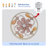 20" White Caged Flush Mount Ceiling Fans 