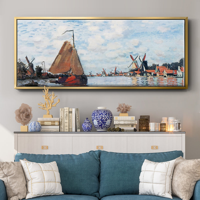 Zaan at Zaandam, 1871 01 - Toile encadrée, H 20 po x l 50 po