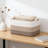 Large Woven Storage Basket With Handles, Foldable Cotton Rope Organizer For Blankets, Toys, And Home Decor-716180560