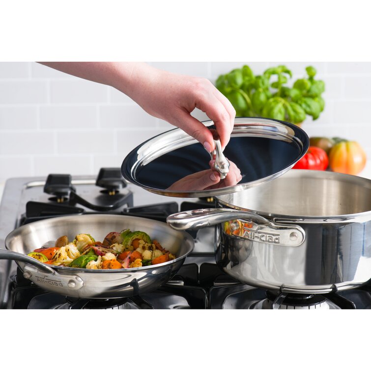 All-Clad d3 Tri-Ply Stainless-Steel 5-Piece Cookware Set