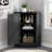 Bathroom Cabinet Triangle Corner Storage with Adjustable Shelves, Modern MDF Board Design for Efficient Space Utilization-1570157117