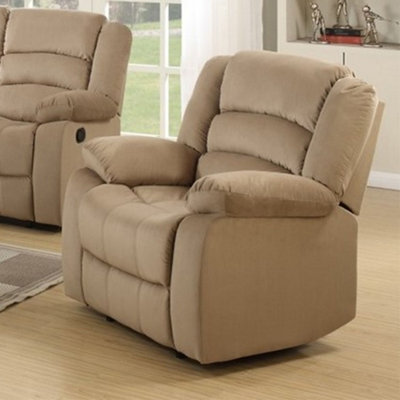 Fauteuil inclinable manuel en cuir 37 po