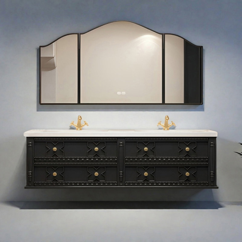 Armoire de salle de bain style français, 71"