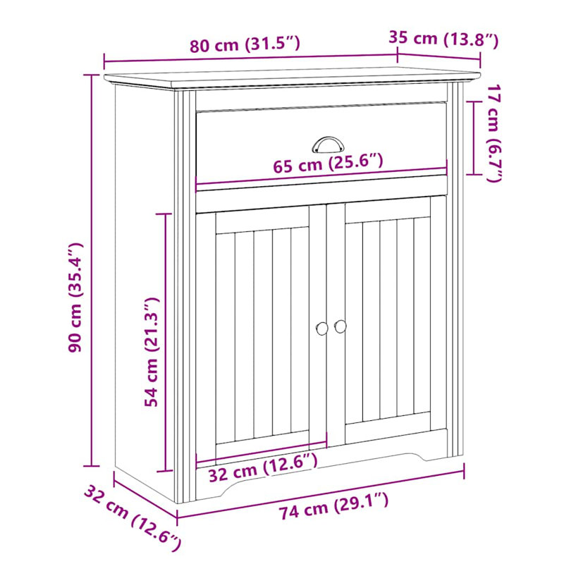 Accent Chest, White