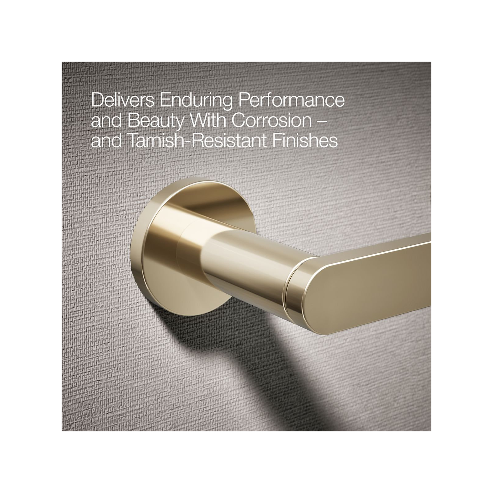 Wall Mount Toilet Paper Holder, Gold