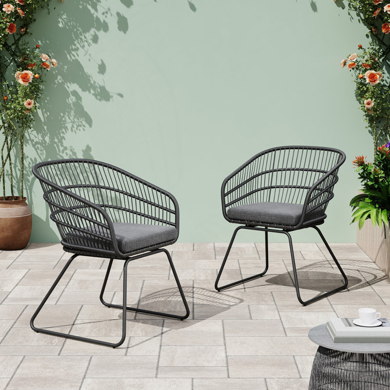 Chaise Terry 2 pièces avec 2 coussins gris