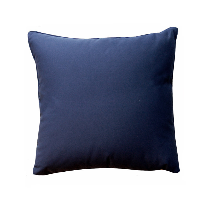 Embroidered Outdoor Throw Pillow