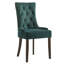 Ensemble de 2 chaises d'appoint élégantes à dossier capitonné, rembourrées de velours moelleux pour le confort et le style de la salle à manger et du salon.-621006384-621006389