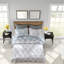 De literie pour très grand lit, courtepointe réversible en polyester bleu, Modern Home