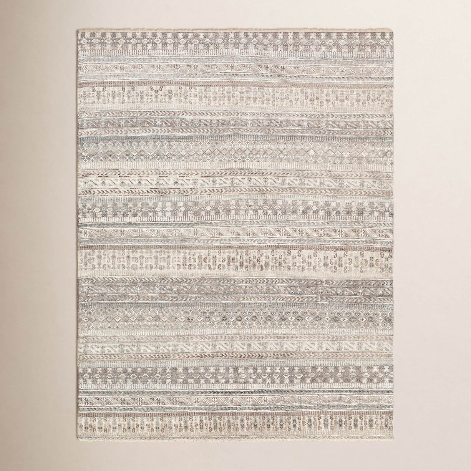 Indrakumar Camel Hand-Knotted Rug, Rectangle 8' x 10'