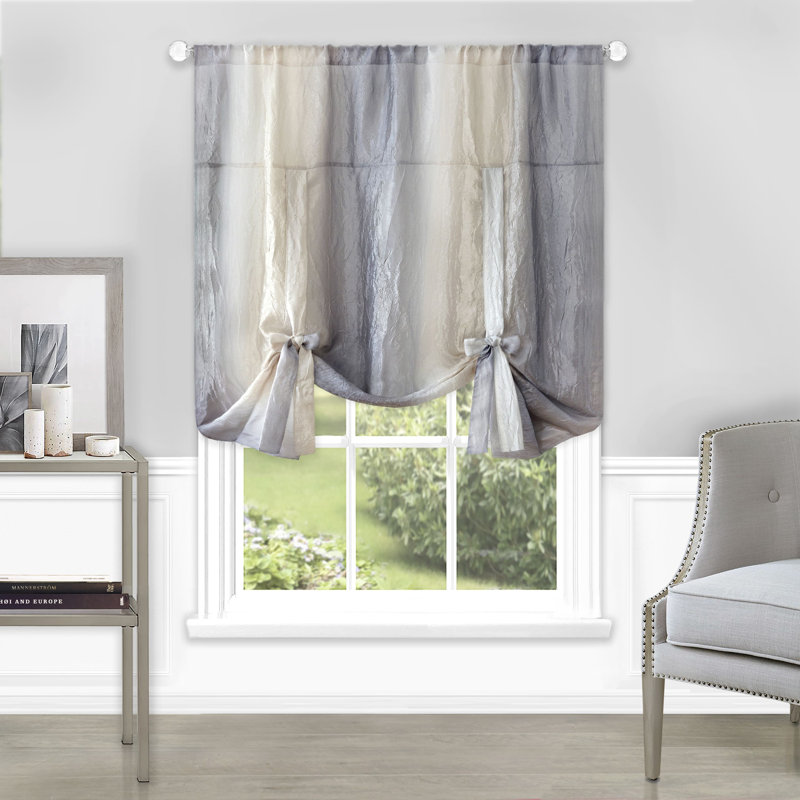 Eliuth Semi Sheer Curtain Single Panel