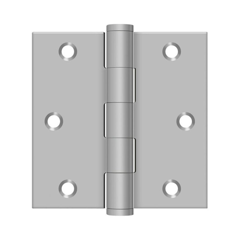 Charnière carrée en acier inoxydable brossé 3 "x 3" SS33U32D Deltana, Acier inoxydable brossé