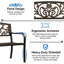 Antique Style  Metal Outdoor Bench-669611139