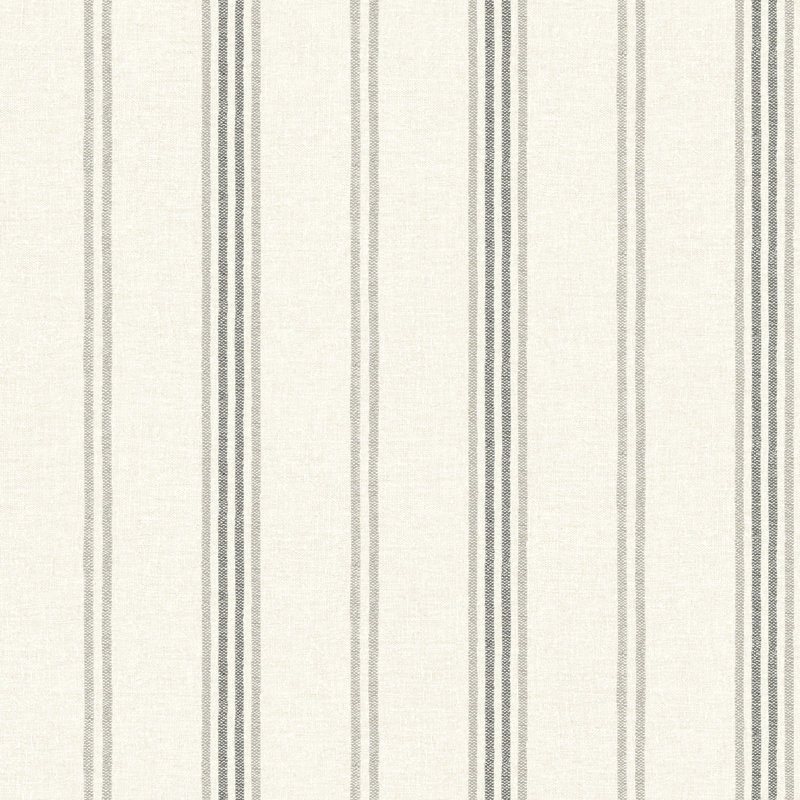 Papier peint à rayures Lovage, Gris