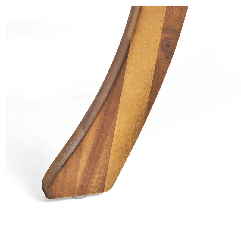 Outdoor Acacia Wood Square Dining Table - 31.50"L X 31.50"W X 30.00"H - Natural Brown
