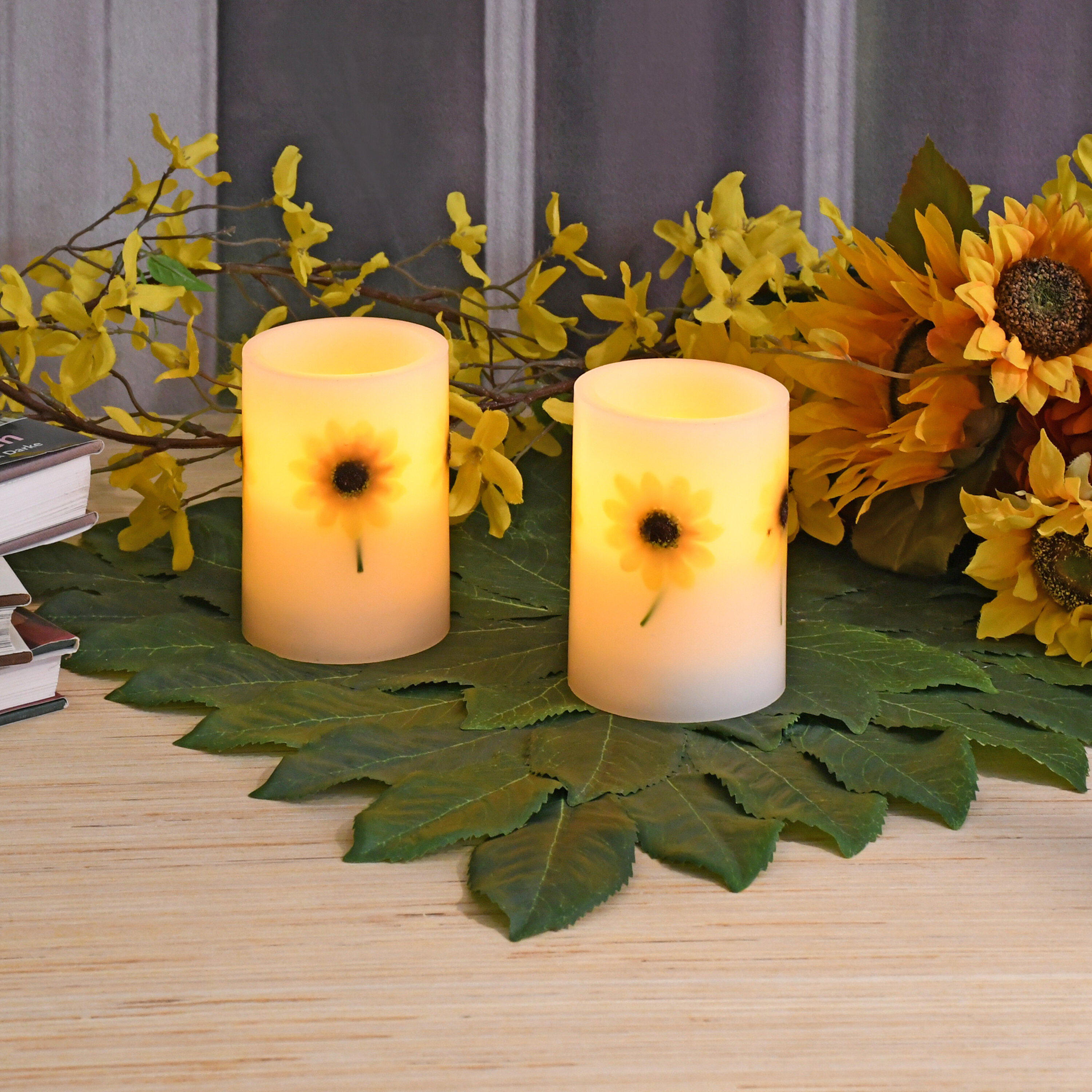 Dried Flower Candle Bowl