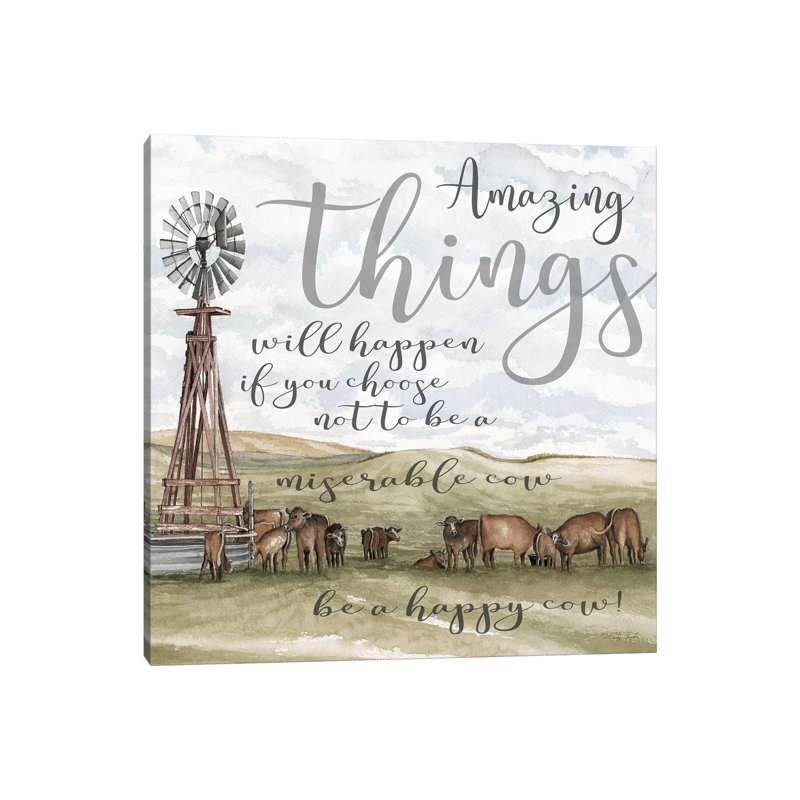 Amazing Things 1 Piece Wrapped Canvas Wall Art, 45.72 cm H x 45.72 cm W x 1.91 cm D
