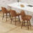 Extra-Wide 360° Swivel Bar Stool With Pocket Spring Seat & Solid Wood Base-1781230771