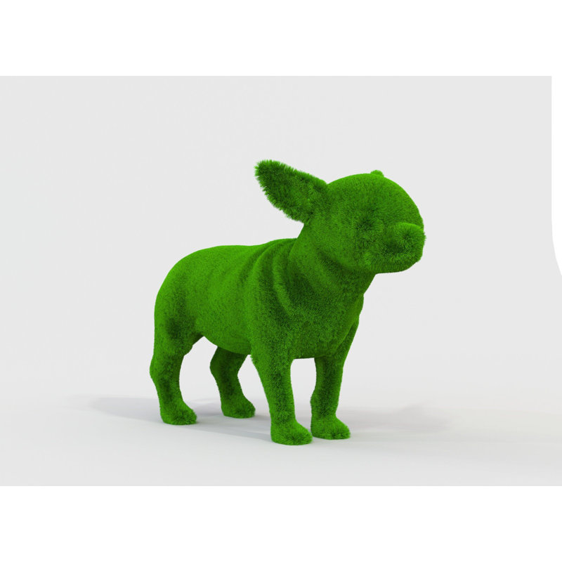 Topiaire d'extérieur géant vert chihuahua