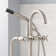 Sebastian Floor Mounted Tub Faucet with Cross Handles
