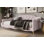 Lit de jour simple en velours Arwilla