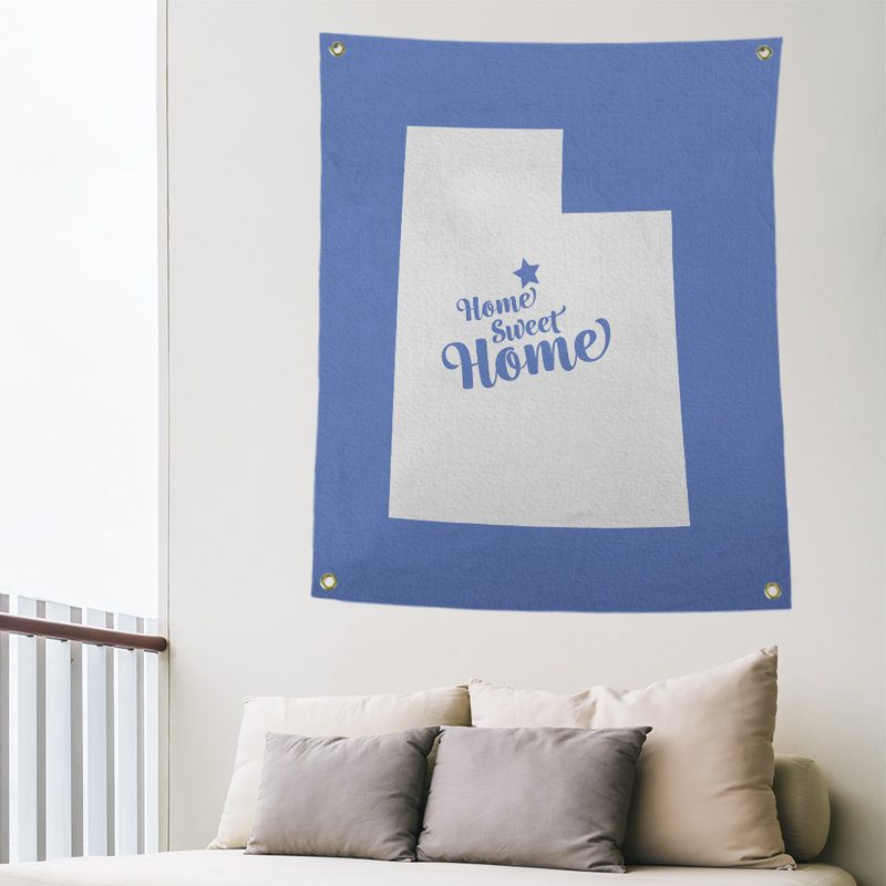 Tapisserie murale provo doux pour la maison, H 36 po x l 26 po, Bleu
