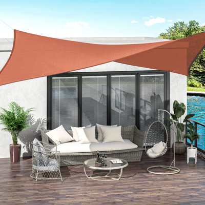 Outsunny 20' x 13' Rectangle Shade Sail