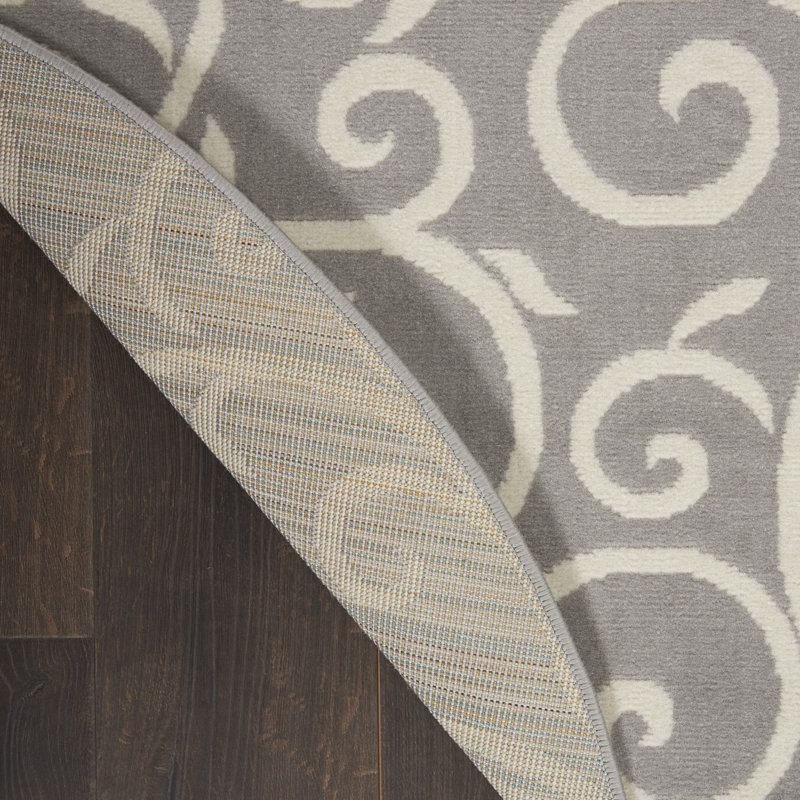 Thornlie Floral Indoor Rug, Round 8'