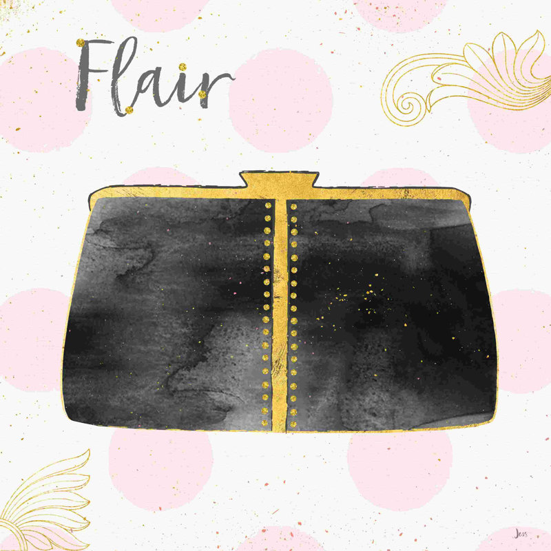 «Fashion Blooms II Black» par Jess Aiken - peinture sur toile tendue, H 30 po x l 30 po