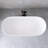 67'' Solid Surface Freestanding Soaking Bathtub In  White