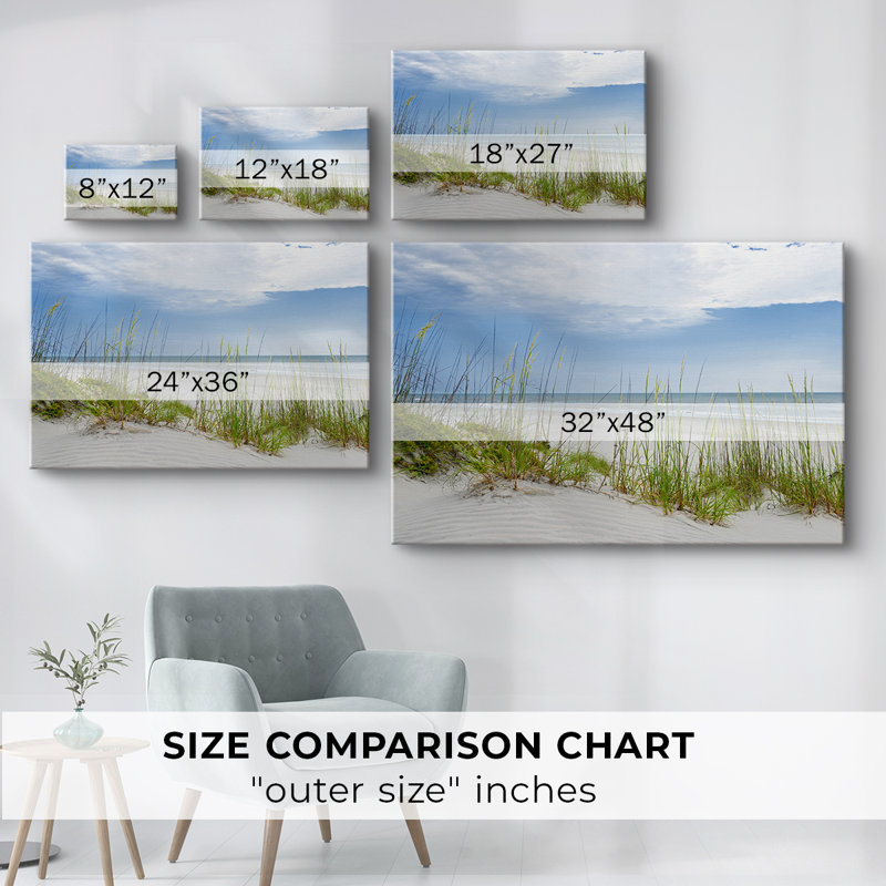 Beach Grass View -Gallery Wrapped Cavas, 12X18