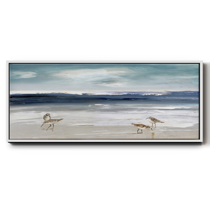 Sandpiper Bay- Framed Canvas, 12" H x 30" W