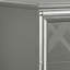 Table de chevet 2 tiroirs en gris