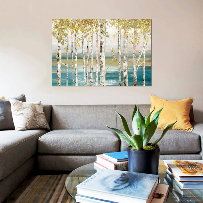 «Down By The River I» par Allison Pearce - impression sur toile tendue, H 40 po x l 60 po x P 1,5 po, Pas de tapis