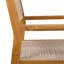 2 chaises de salle à manger tressées brunes - tissage en bois et corde pour une expérience d'assise confortable