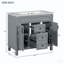 Meuble-lavabo 36 po avec lavabo supérieur avec 2 portes et 2 tiroirs-2065861725