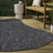 Ollin Modern Rustic Organic Curve Dark Gray Indoor/Outdoor Rug-1956045404