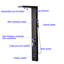 Panneau de douche 60,23 "avec pomme de douche fixe-56049600