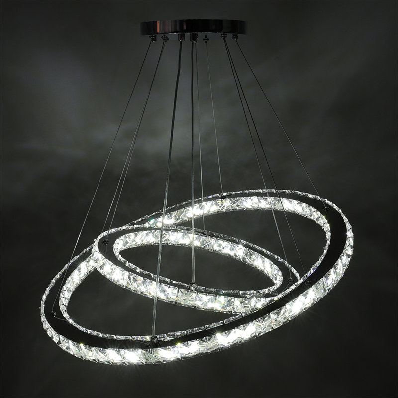 2 - Light Silver LED Pendant