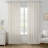 Dennan Linen Curtain Rod Pocket Back Tab,Linen Semi Sheer Curtains for Bedroom-432493410-426090683