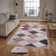 Tapis tissé élégant, 5,2 x 7,5 pieds | 100% polyester, hauteur des poils de 0,3 po, antibactérien, envers en PVC antidérapant | Lavable à la machine, impression numérique 3D | Parfait pour le salon, la chambre à coucher et la décoration intérieure-1522390231
