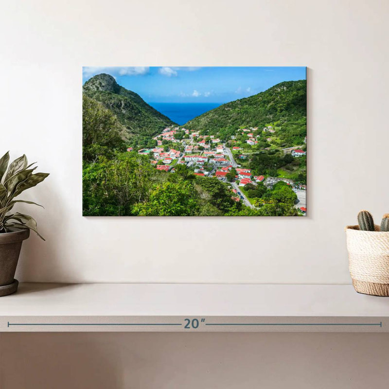 The Bottom In Saba, 8" H x 12" W