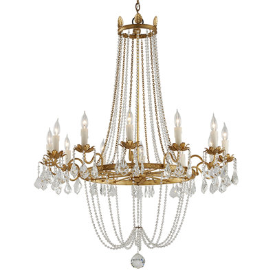 Viola 12-Light Crystal Chandelier
