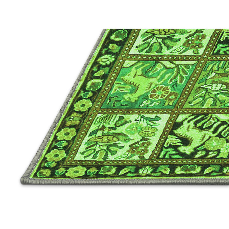 Washable Oriental Indoor Rug, Rectangle 5' x 8'