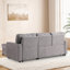 Canapé-lit modulaire Upholstery avec rangement, port USB et porte-gobelets-908323716